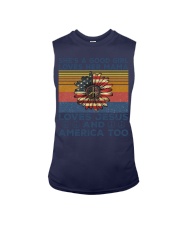 a good girl loves her-mama-american-flag-veteran Sleeveless Tee tile