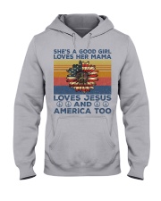a good girl loves her-mama-american-flag-veteran Hooded Sweatshirt tile