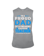 teacher proud dad gift Sleeveless Tee tile