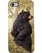 camping 3d black bear art tile pc mttn-pml Phone Case i-phone-8-case