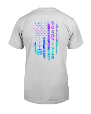 bus driver neon us flag Premium Fit Mens Tee tile