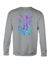 bus driver neon us flag Crewneck Sweatshirt tile