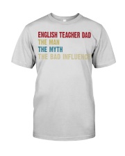english teacher dad man myth bad Premium Fit Mens Tee tile