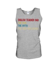 english teacher dad man myth bad Unisex Tank tile