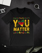 black You matter Classic T-Shirt lifestyle-mens-crewneck-front-16