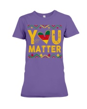 black You matter Premium Fit Ladies Tee tile