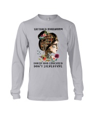girl books tattooed don't steleotype Long Sleeve Tee tile