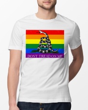 Gadsden flag LGBT Don't tread on me Classic T-Shirt lifestyle-mens-crewneck-front-13