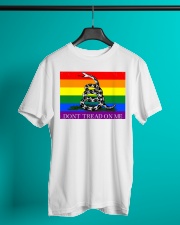 Gadsden flag LGBT Don't tread on me Classic T-Shirt lifestyle-mens-crewneck-front-3