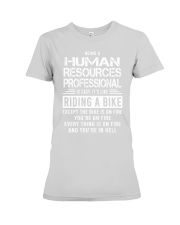 human resources professional is easy Premium Fit Ladies Tee tile