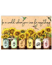 sign language In world be kind 17x11 Poster front