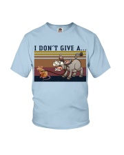 mouse and donkey I don't give Youth T-Shirt tile