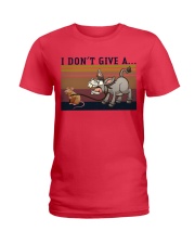mouse and donkey I don't give Ladies T-Shirt tile