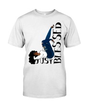 black girl natural just-blessed Classic T-Shirt front