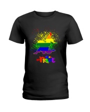 jiu jitsu lgbt pride Ladies T-Shirt tile