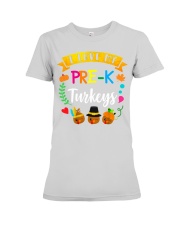 Love My Pre-K Turkeys lqt-pml Premium Fit Ladies Tee tile