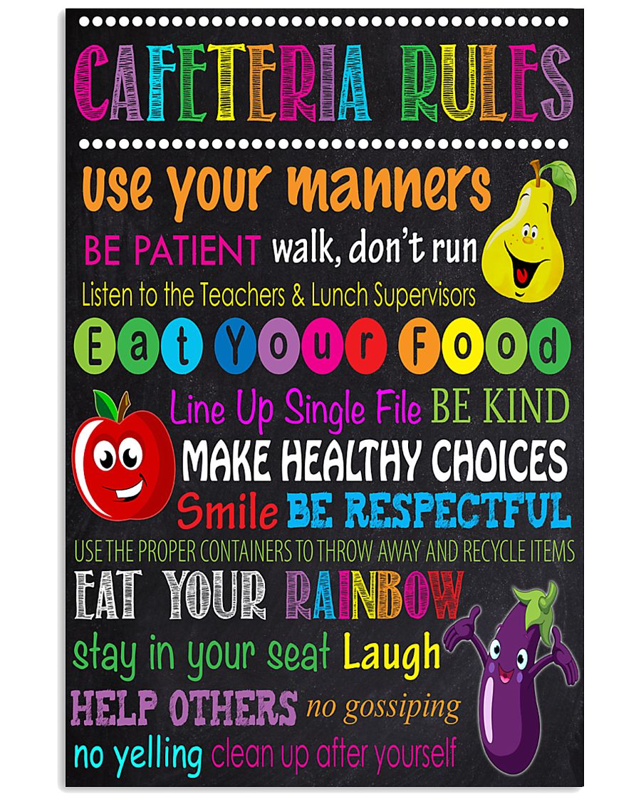 lunch lady cafeteria rule 11x17 Poster