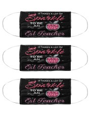 esl teacher sparkle mas Cloth Face Mask - 3 Pack front