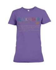 Black Father Happy Father's Day Premium Fit Ladies Tee tile