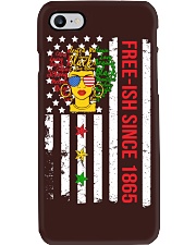 black people fre-ish us flag Phone Case tile
