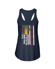black people fre-ish us flag Ladies Flowy Tank tile