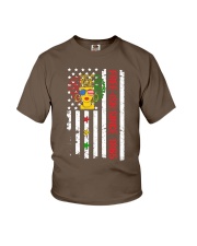 black people fre-ish us flag Youth T-Shirt tile