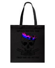 lgbt skull impolite bisexual Tote Bag tile