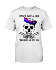 lgbt skull impolite bisexual Classic T-Shirt front