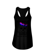 lgbt skull impolite bisexual Ladies Flowy Tank tile