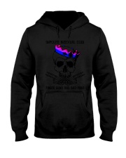 lgbt skull impolite bisexual Hooded Sweatshirt tile
