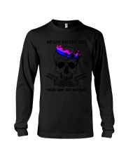 lgbt skull impolite bisexual Long Sleeve Tee tile