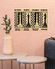 chess be strong 4 pt lqt nna 17x11 Poster poster-landscape-17x11-lifestyle-21