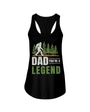 bigfoot dad you re-a legend Ladies Flowy Tank tile