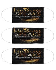 SLP Kindness Speaks mas Cloth Face Mask - 3 Pack front