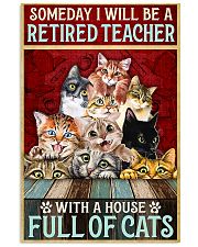 Retired Teacher House Full Of Cat pt lqt-ntv 11x17 Poster front