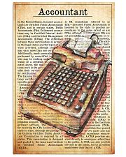 accountant text watercolor 1 16x24 Poster front