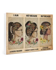 book girl i am a reader pt phq-NTH Gallery Wrapped Canvas Prints tile