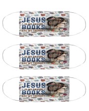 Jesus savior books therapy mas Cloth Face Mask - 3 Pack front