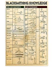Blacksmithing knowledge 11x17 Poster front