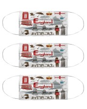 england map mas Cloth Face Mask - 3 Pack front
