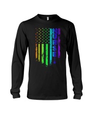 lgbt nurse us flag Long Sleeve Tee tile