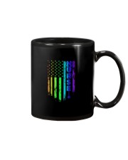 lgbt nurse us flag Mug tile