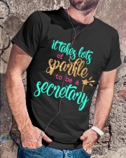 It Takes Lots of Sparkle to be a Secretary Classic T-Shirt lifestyle-mens-crewneck-front-4