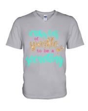It Takes Lots of Sparkle to be a Secretary V-Neck T-Shirt tile