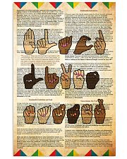 black sign language matter poster jpg 11x17 Poster front