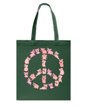 pig peace sign Tote Bag tile