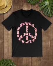 pig peace sign Classic T-Shirt lifestyle-mens-crewneck-front-18