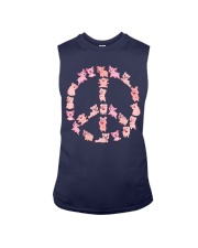 pig peace sign Sleeveless Tee tile