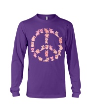 pig peace sign Long Sleeve Tee tile