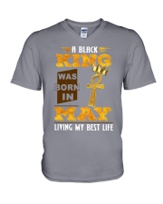 black king may V-Neck T-Shirt tile